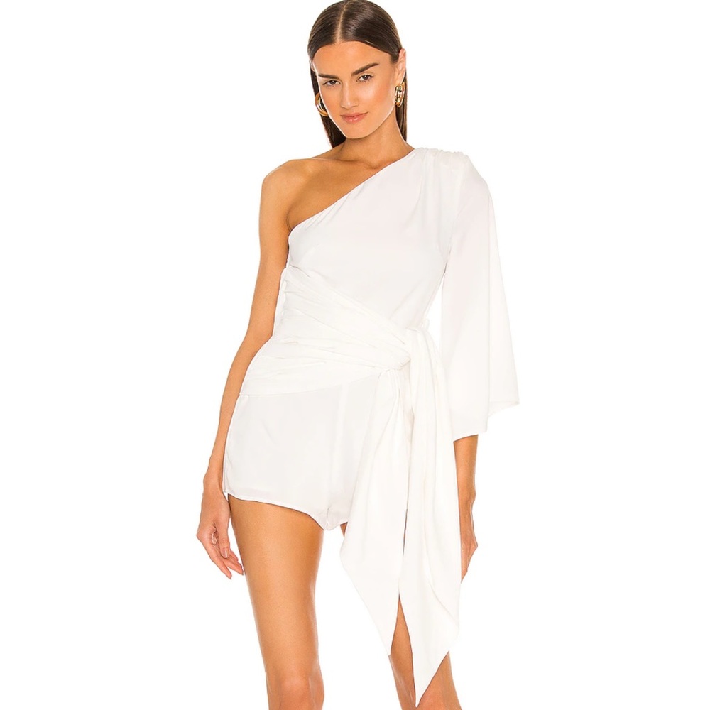 MICHAEL COSTELLO X Revolve NWT $188 Liesel One Shoulder Romper Small